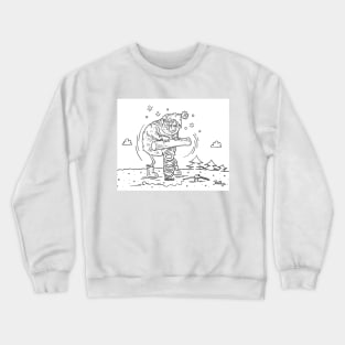 Winter fishing Crewneck Sweatshirt